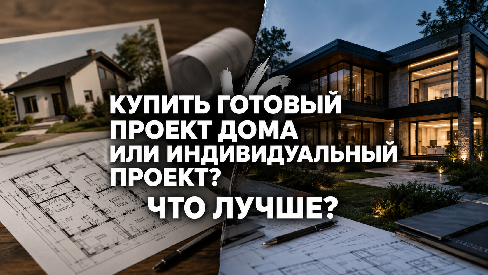 Купить готовый проект дома или индивидуальный проект? Что лучше?